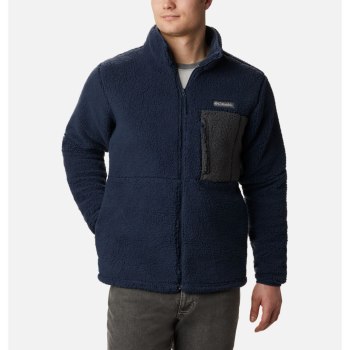 Columbia Muške Jakne - Mountainside Heavyweight Sherpa Fleece Tamnoplave | NMZU-28596